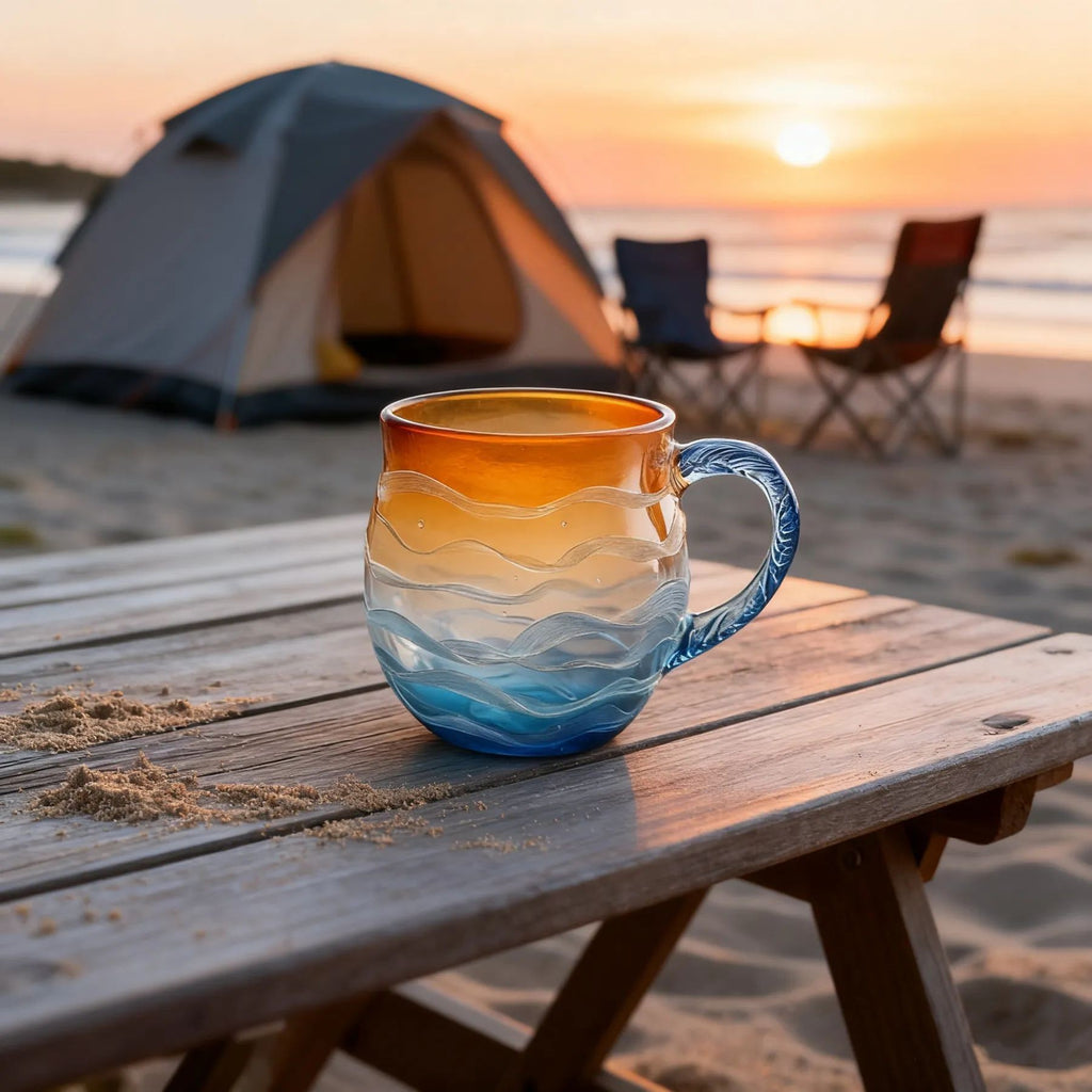 Sea Glass Sunset Mark Coffee Mug 🇨🇳
