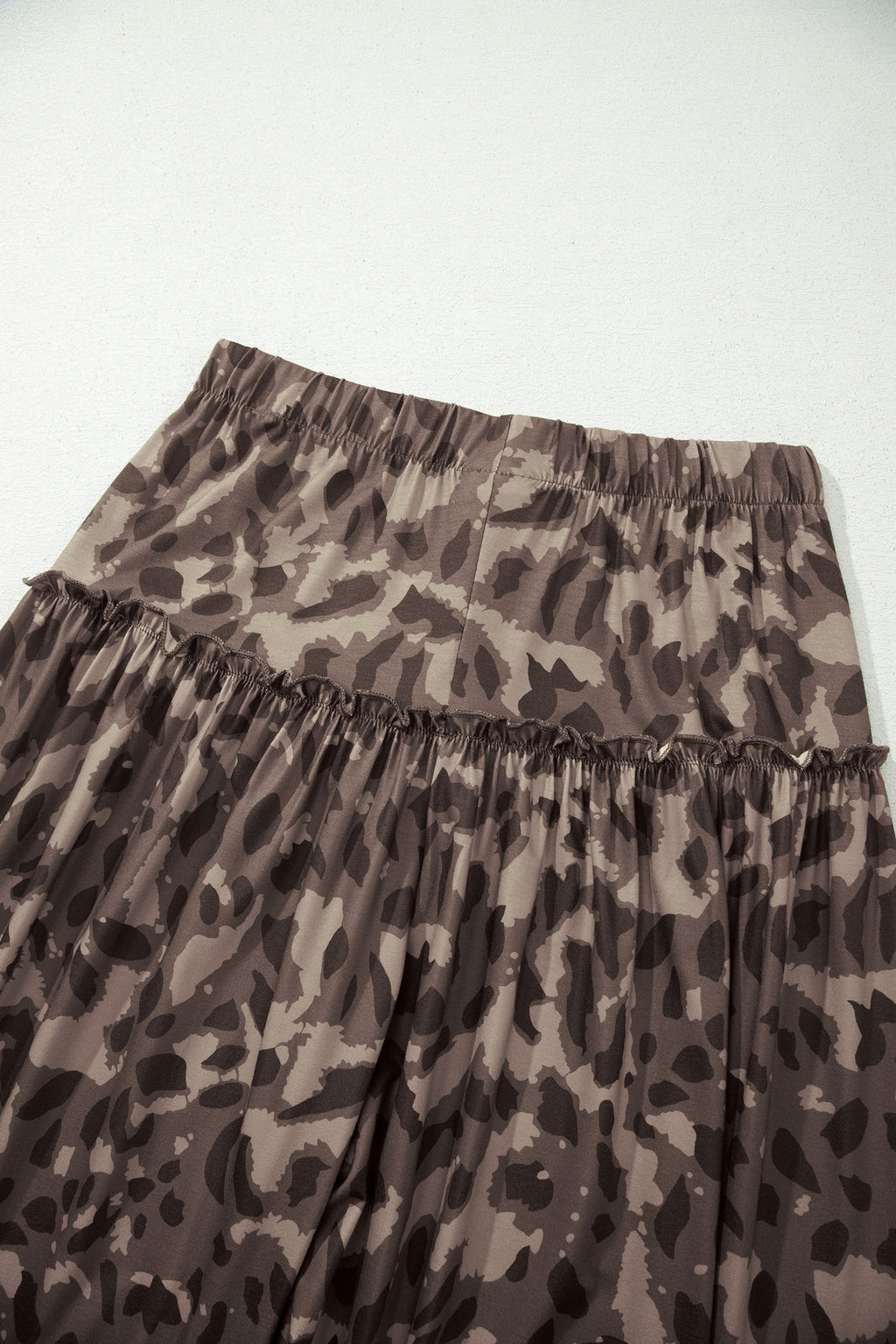 Brown Camo Print Wide Leg Casual Pants 🇺🇸