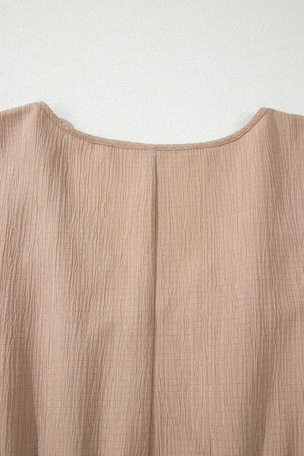 Dark Khaki Plus Size Textured Ruffled Short Sleeve Dress 🇺🇸