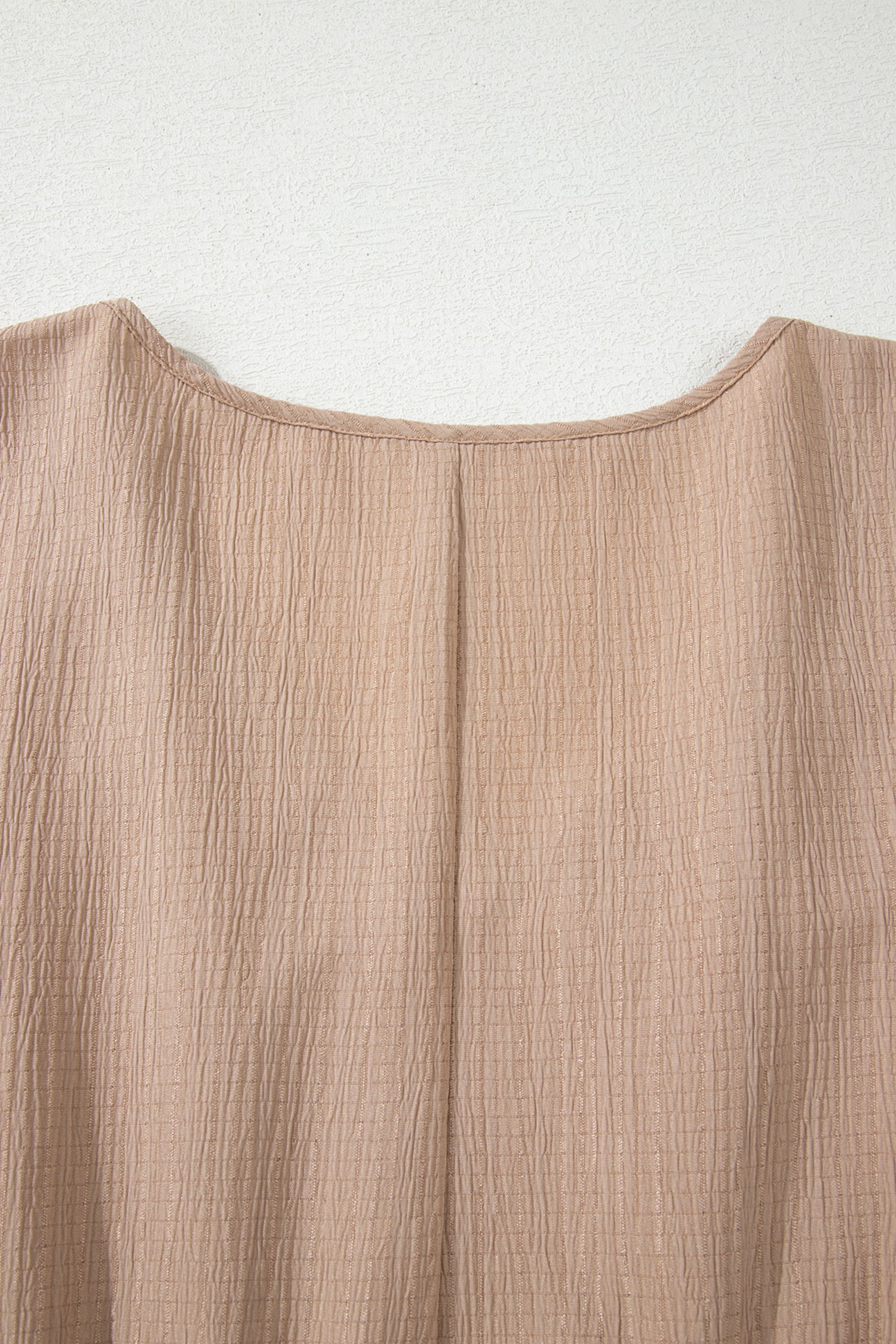 Dark Khaki Plus Size Textured Ruffled Short Sleeve Dress 🇺🇸