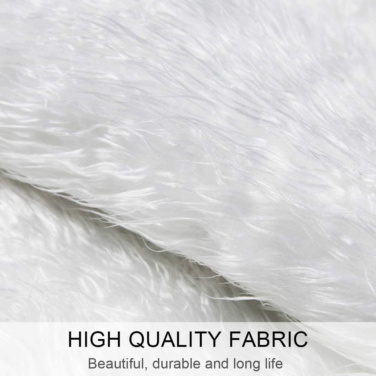 White Christmas Tree Skirt Plush Faux Fur Xmas Carpet Tree Decoration 🇬🇧
