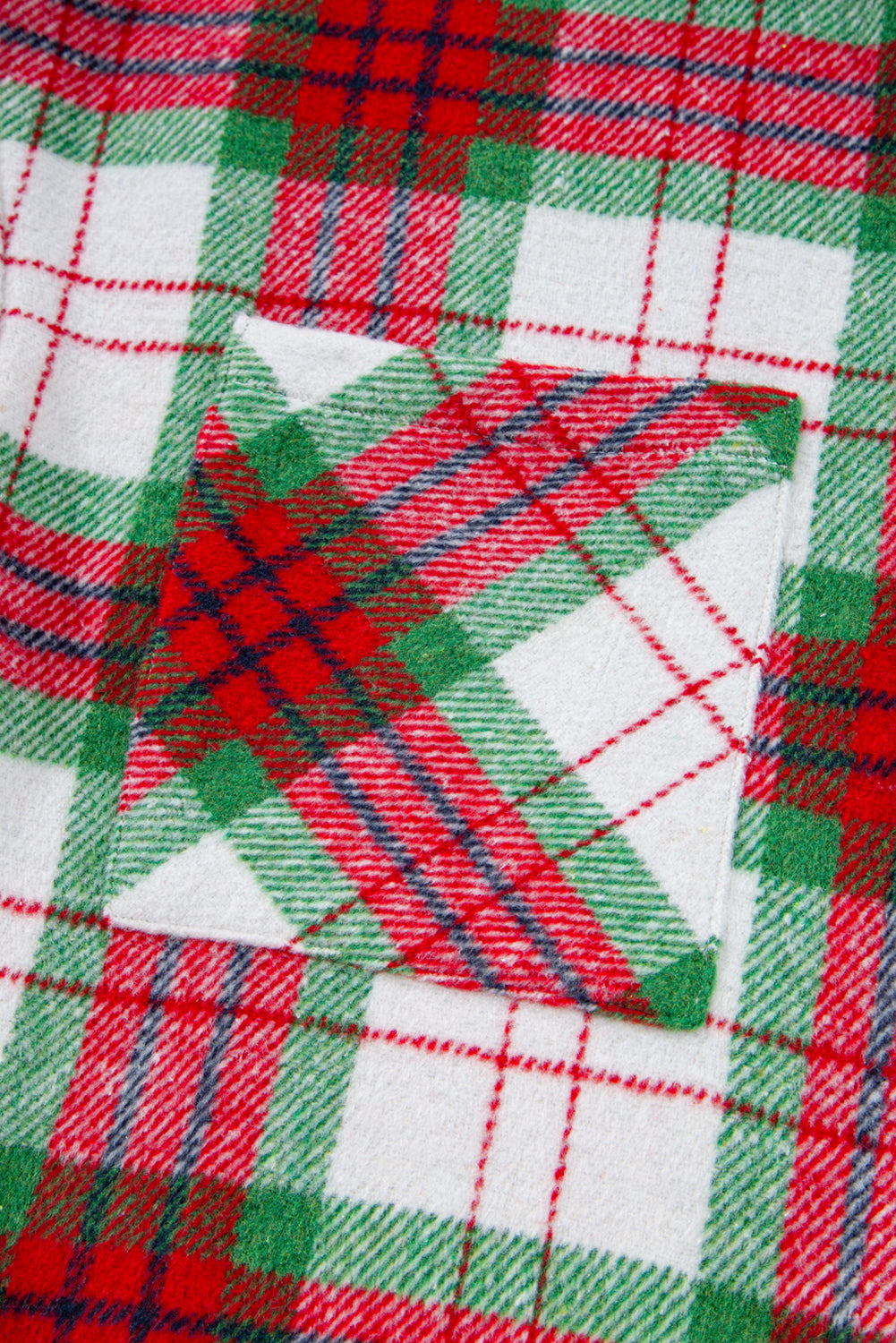 Red Christmas Plaid Casual Flannel Shacket 🇺🇸
