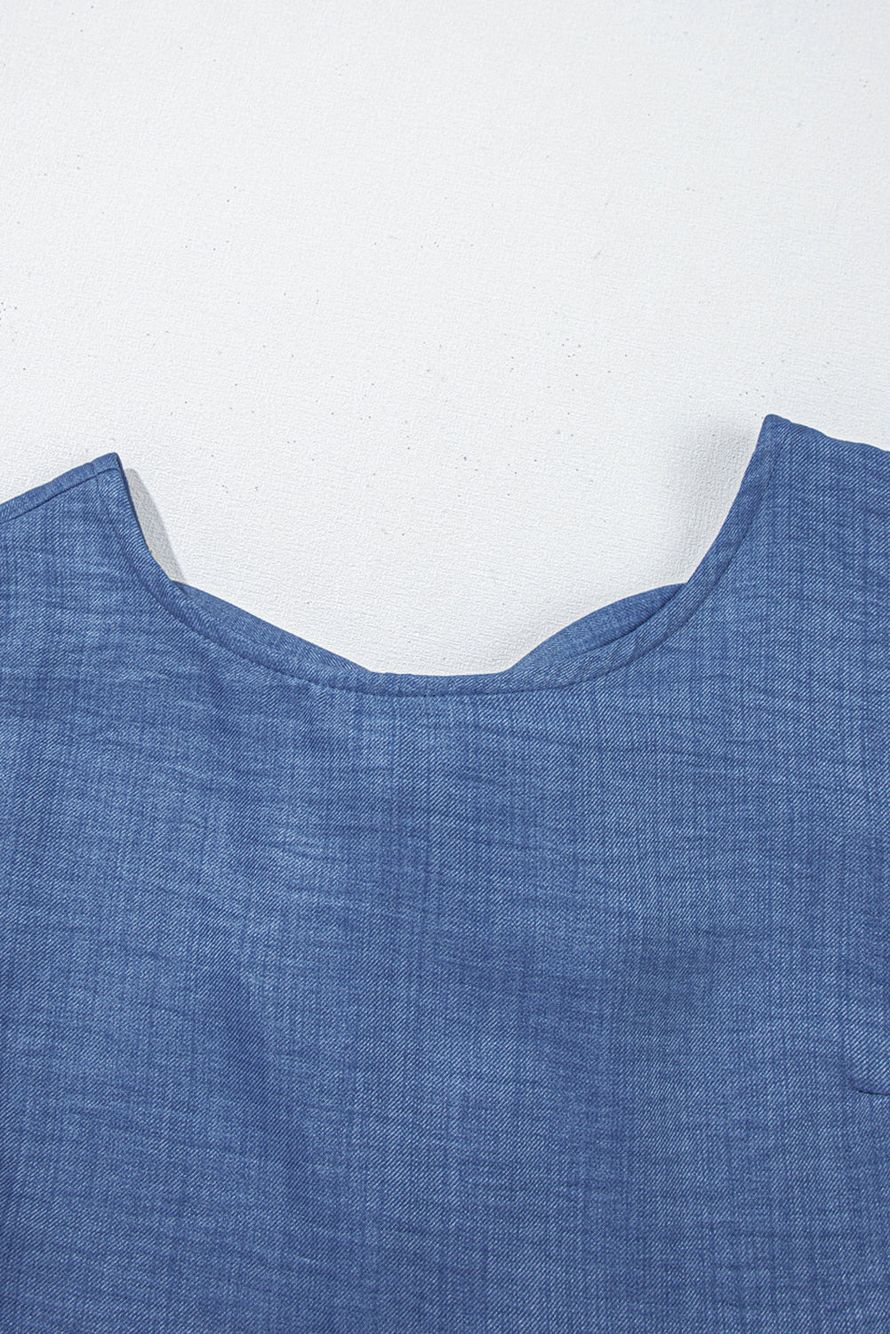 Ashleigh Blue Knot Scoop Back Ruffle Hem Sleeveless Mini Dress 🇨🇳
