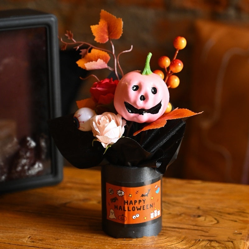 Halloween Pumpkin Simulation Bouquet Grimace Ornaments 🇨🇳