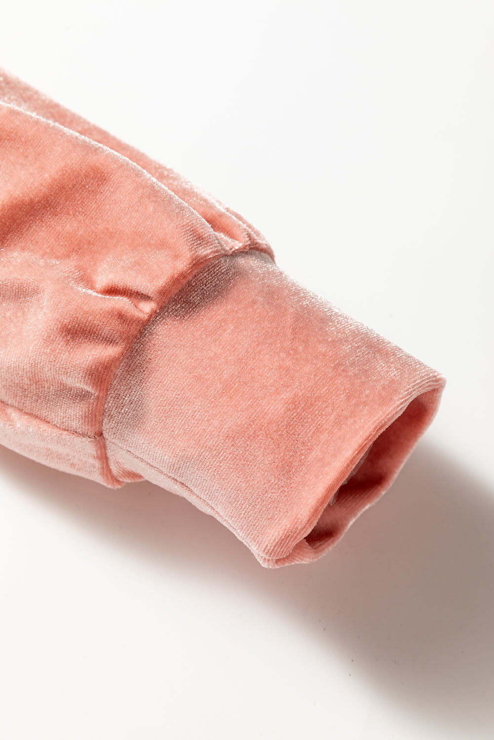 Peach Blossom Velvet Zip-up Hoodie and Wide Leg Pants Set 🇺🇸