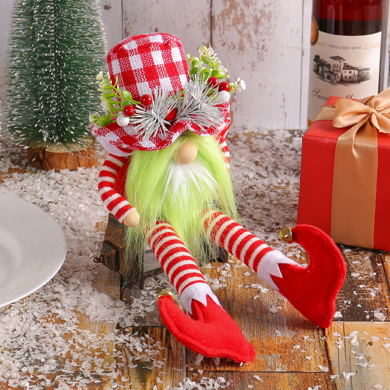 Christmas Long Legs Green Beard Doll Decoration 🇨🇳
