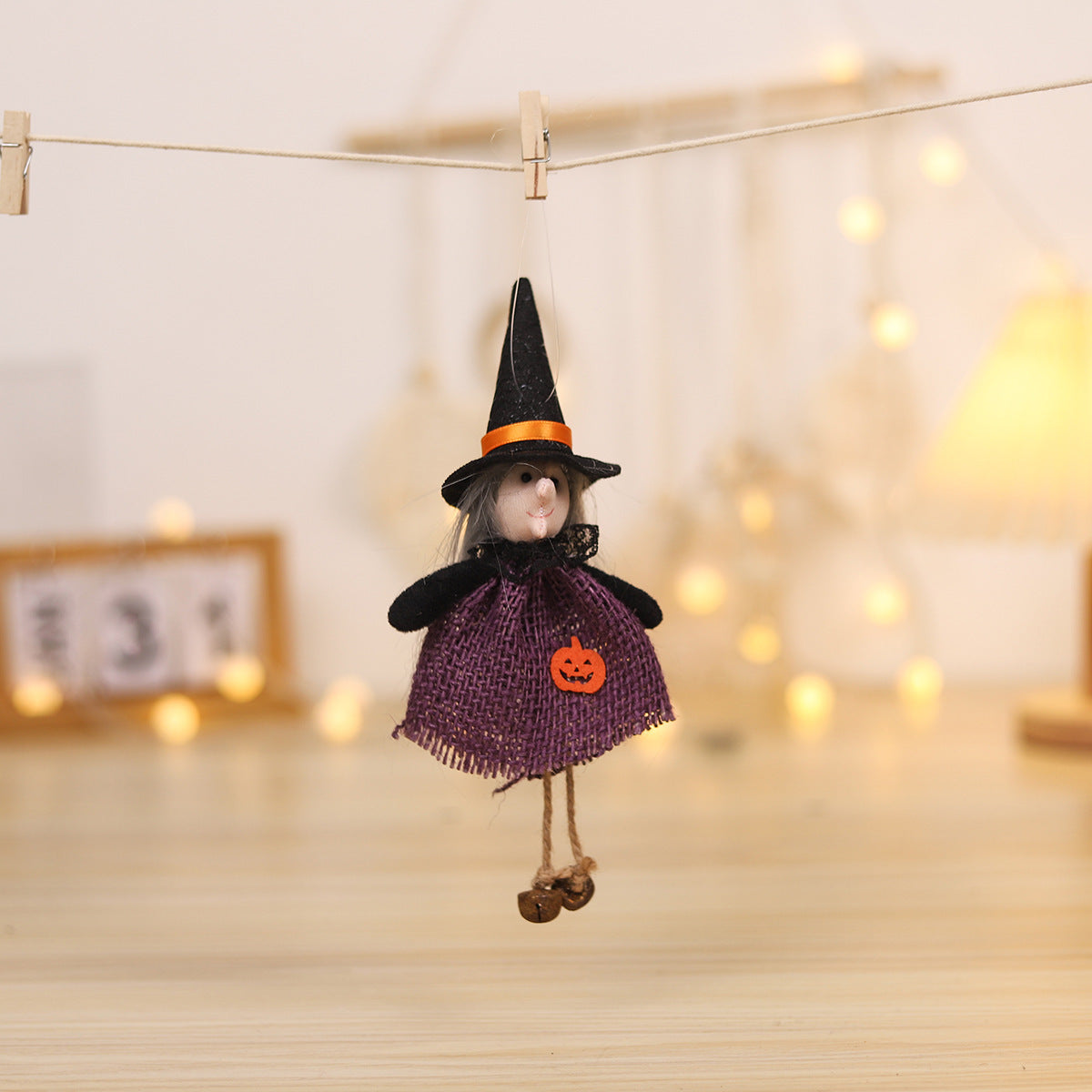 Cartoon Linen Elf Pumpkin Doll Halloween Decoration Pendant 🇨🇳