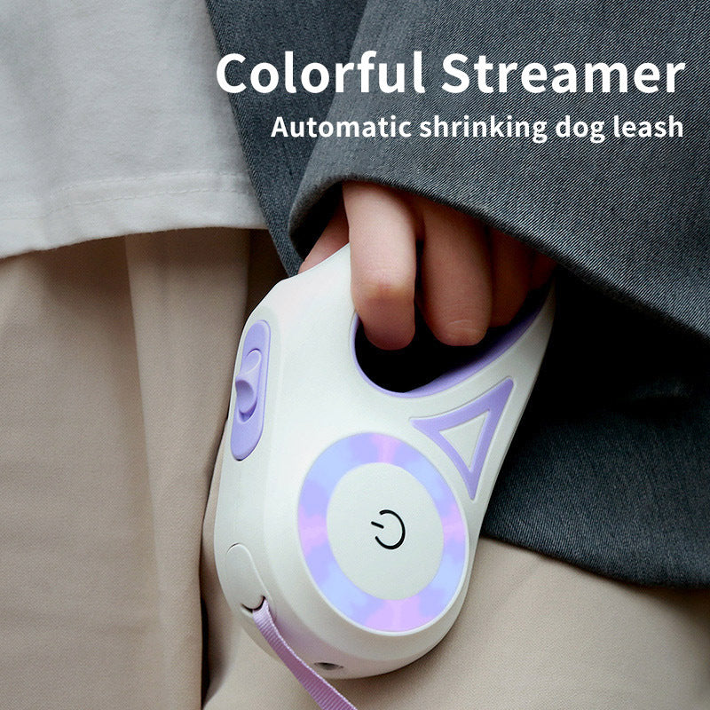 Dog Leash Retractable Leash And Dog Collar Spotlight Automatic Pet Dog Cat Traction Rope For Small Medium Dogs Pet Product 🇨🇳
