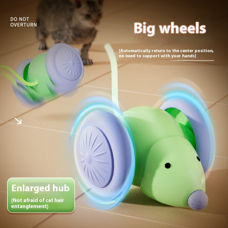Pet Toys Interactive Cat Toy Electric Mouse Car - Automatic Teaser With Intelligent Obstacle Avoidance Pet Products 🇨🇳