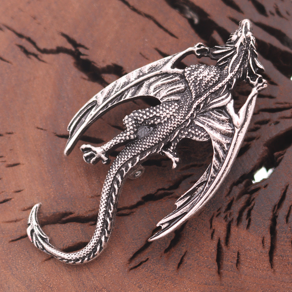 Retro Gothic Flying Dragon Alloy Brooch 🇨🇳