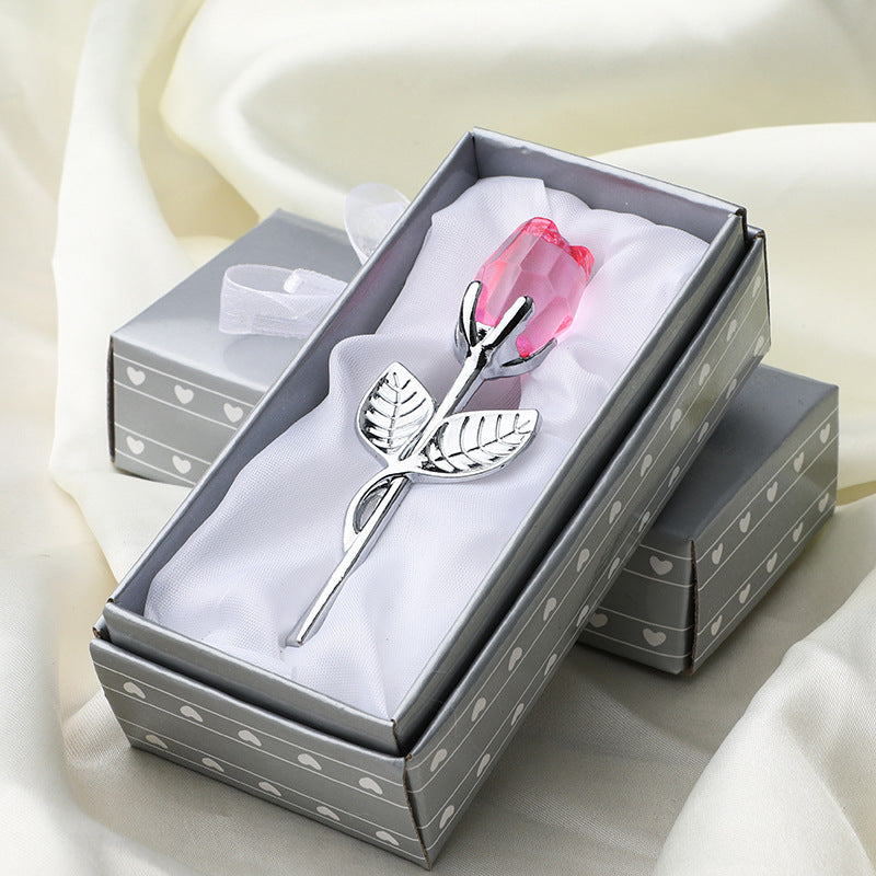 Metal Crystal Rose Decorations 🇨🇳