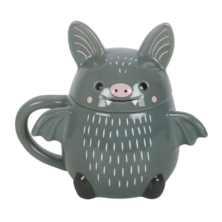 Cute Bat Lidded Mug 🇬🇧