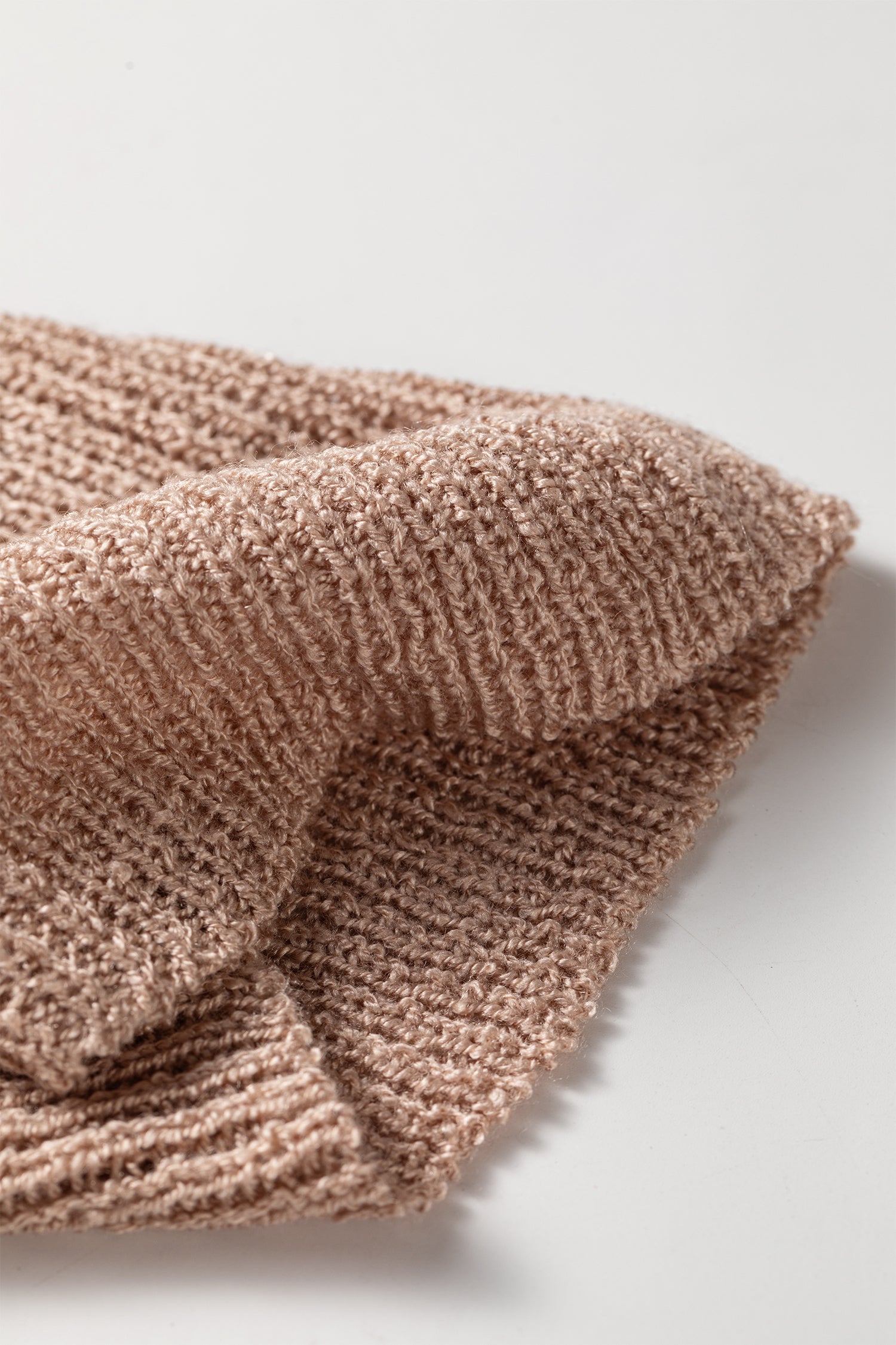 Old Rose Hollowed Pattern Knit Drop Shoulder Open Sweater Cardigan 🇺🇸