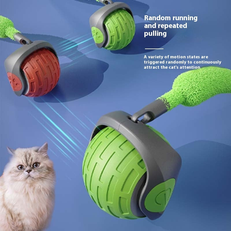 New Interactive Cat Toys Ball Auto Electric Rolling Ball Toys For Cat Kitty Pets Smart Automatic Teaser USB Rechargeable Cat Toy Pet Products 🇨🇳