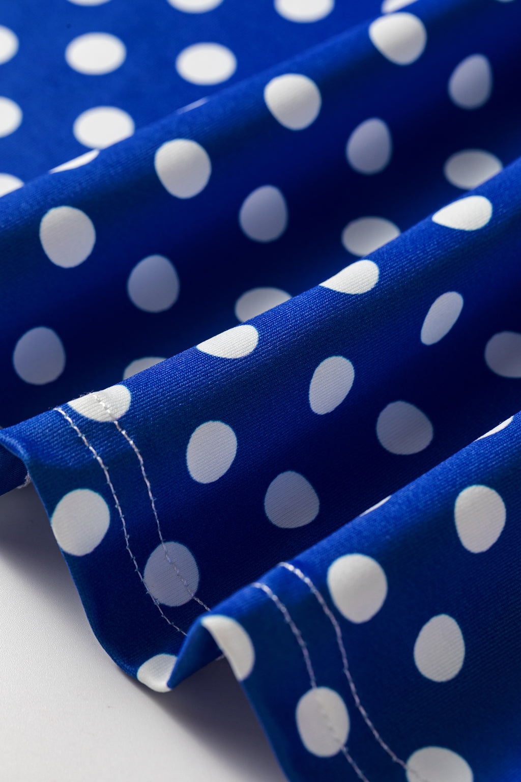 Blue Polka Dot Print Slim Tank Loose Pants 2pcs Outfit 🇺🇸