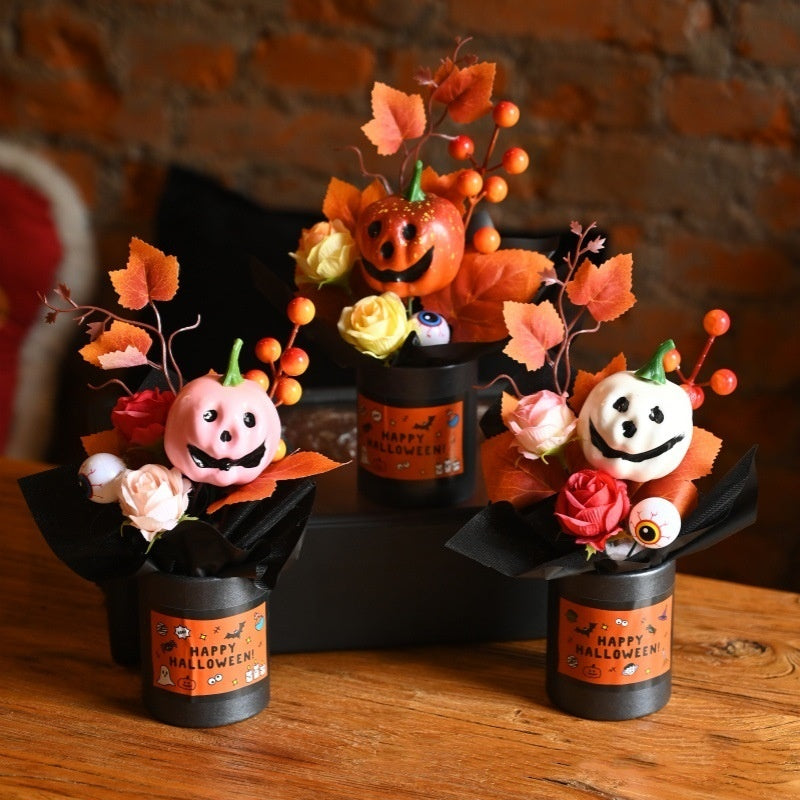 Halloween Pumpkin Simulation Bouquet Grimace Ornaments 🇨🇳