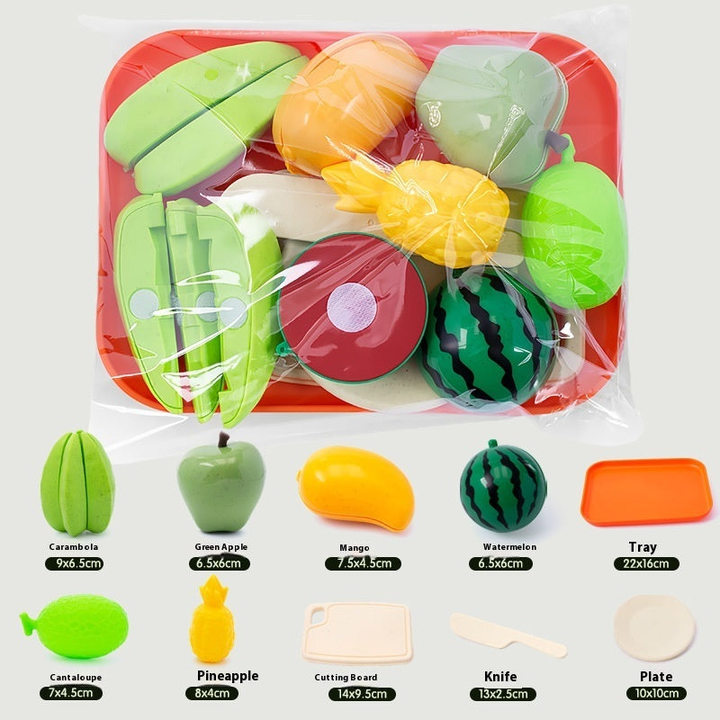 Children Play House Emulational Fruit Slicer Educational Toys 🇨🇳