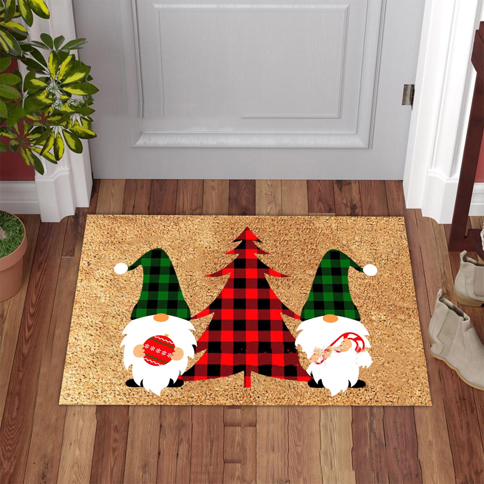 Christmas Series Flannel Floor Mat Non-slip Fluffy Carpet 🇨🇳