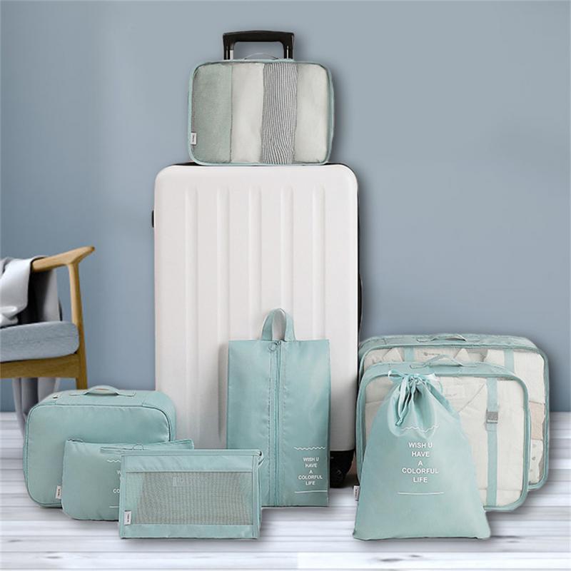 8-piece Set Luggage Divider Bag Travel Storage Clothes Underwear Shoes Organizer Packing Cube Bag 🇨🇳