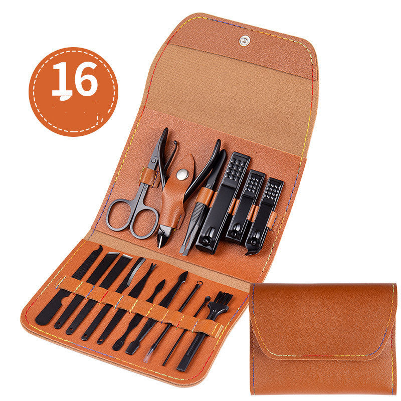 Professional Scissors Nail Clippers Set Ear Spoon Dead Skin Pliers Nail Cutting Pliers Pedicure Knife Nail Groove Trimmers 🇨🇳