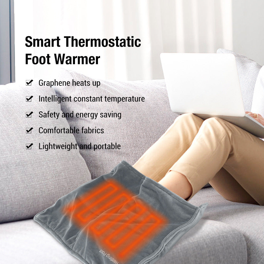 USB Electric Heating Feet Warmer Graphene Electric Blanket Home Office Feet Warmer Mat 🇨🇳