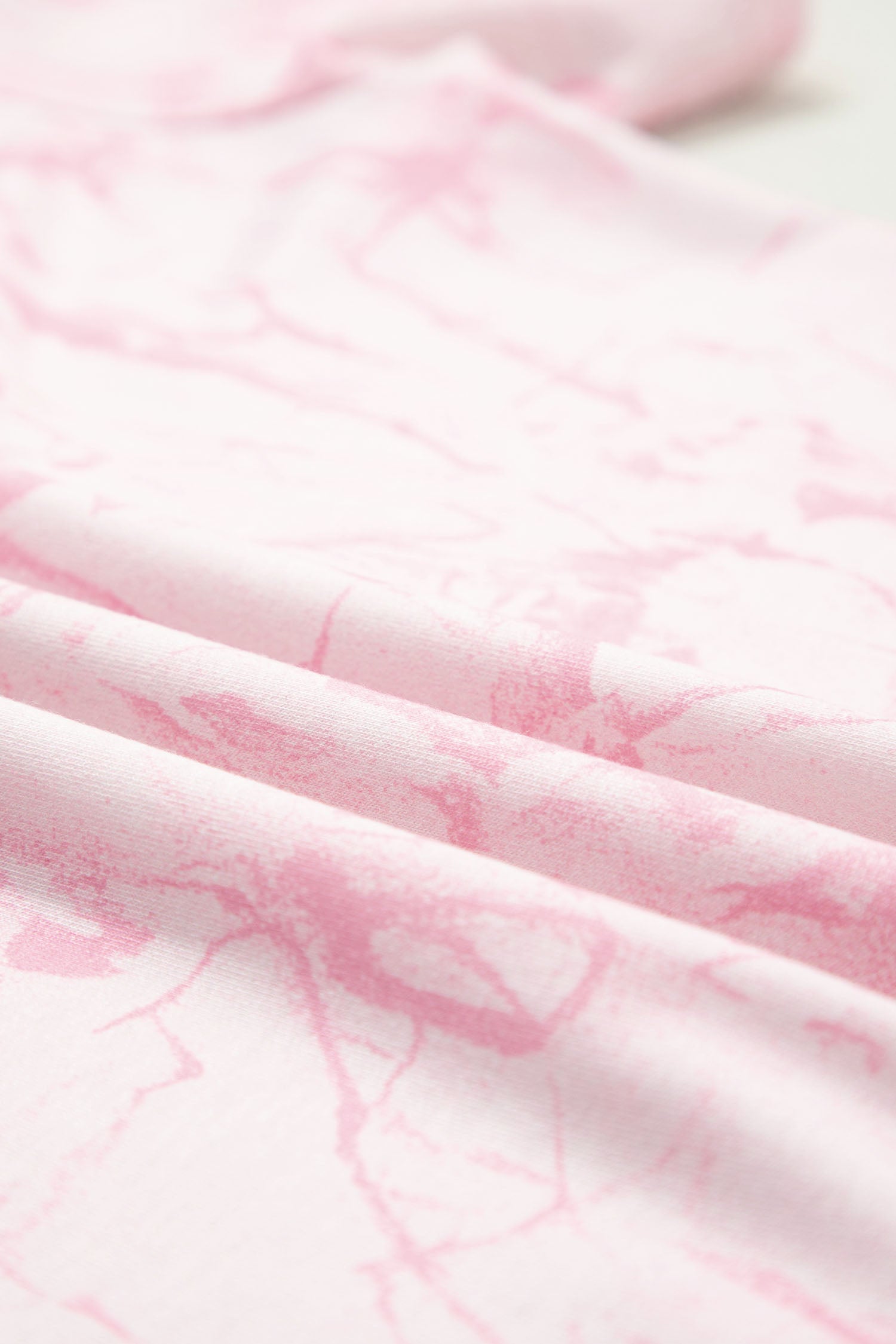 Pink Abstract Print V Neck Loose Tee Drawstring Shorts 2pcs Outfit 🇺🇸