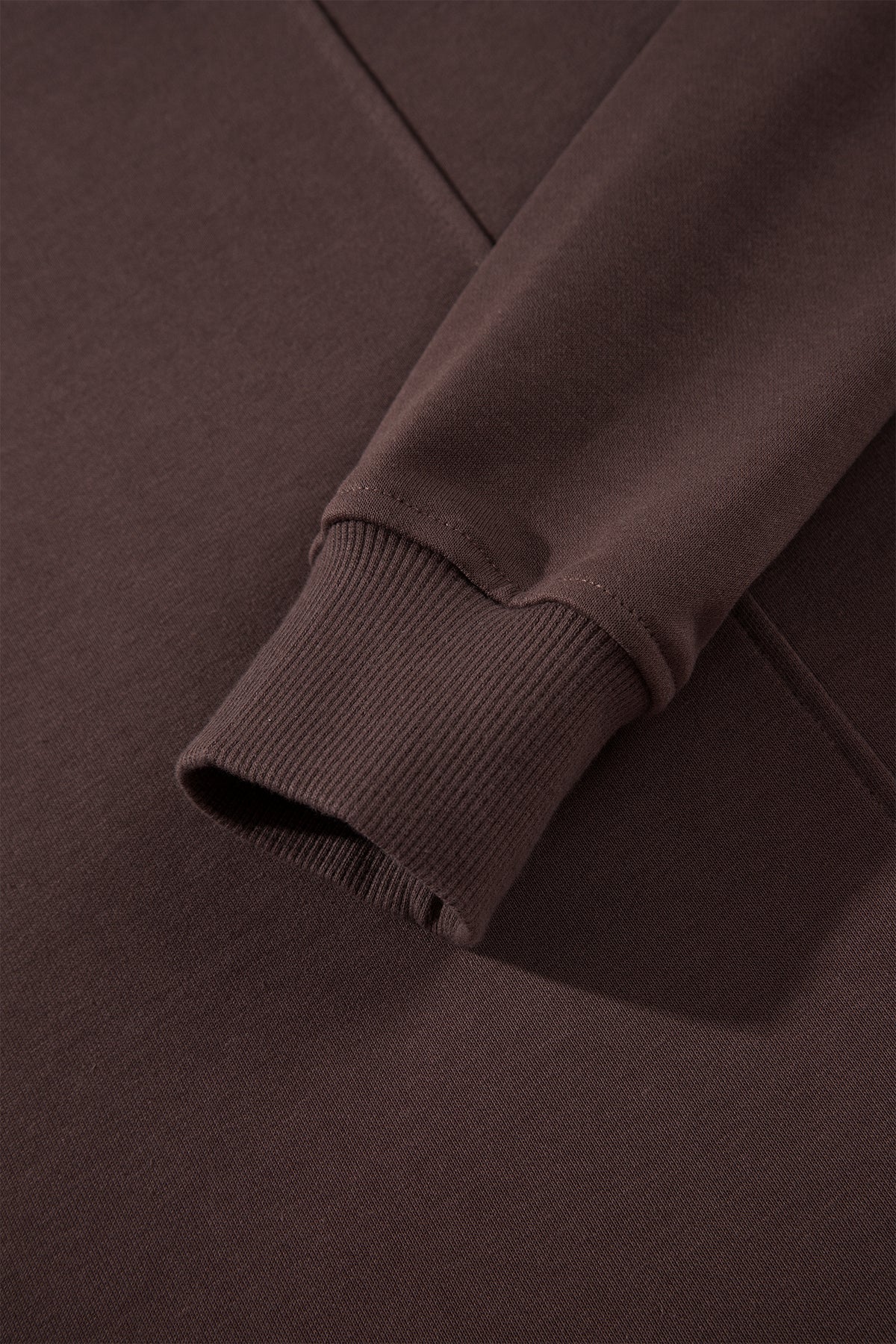 Coffee Solid Color Piping Trim Mock Neck Pullover Drawstring Pants Set 🇺🇸