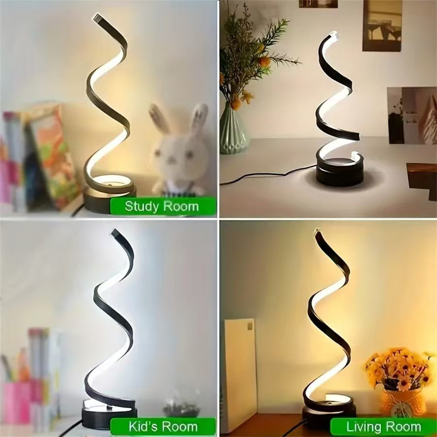 USB Powered Spiral Desk Lamp Simple And Adjustable LED Desk Lamp 🇨🇳
