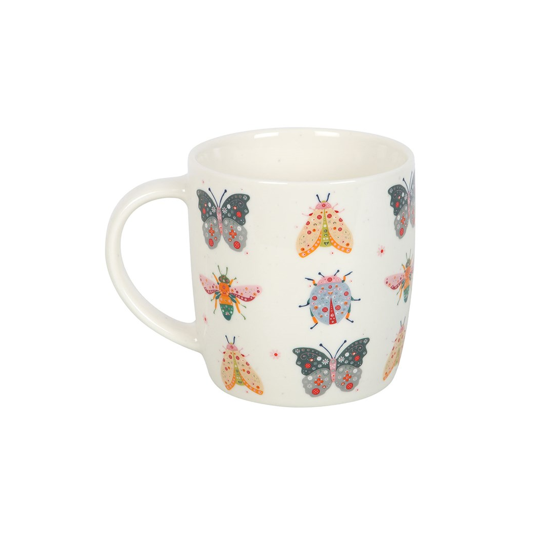 Floral Bug Print Mug 🇬🇧