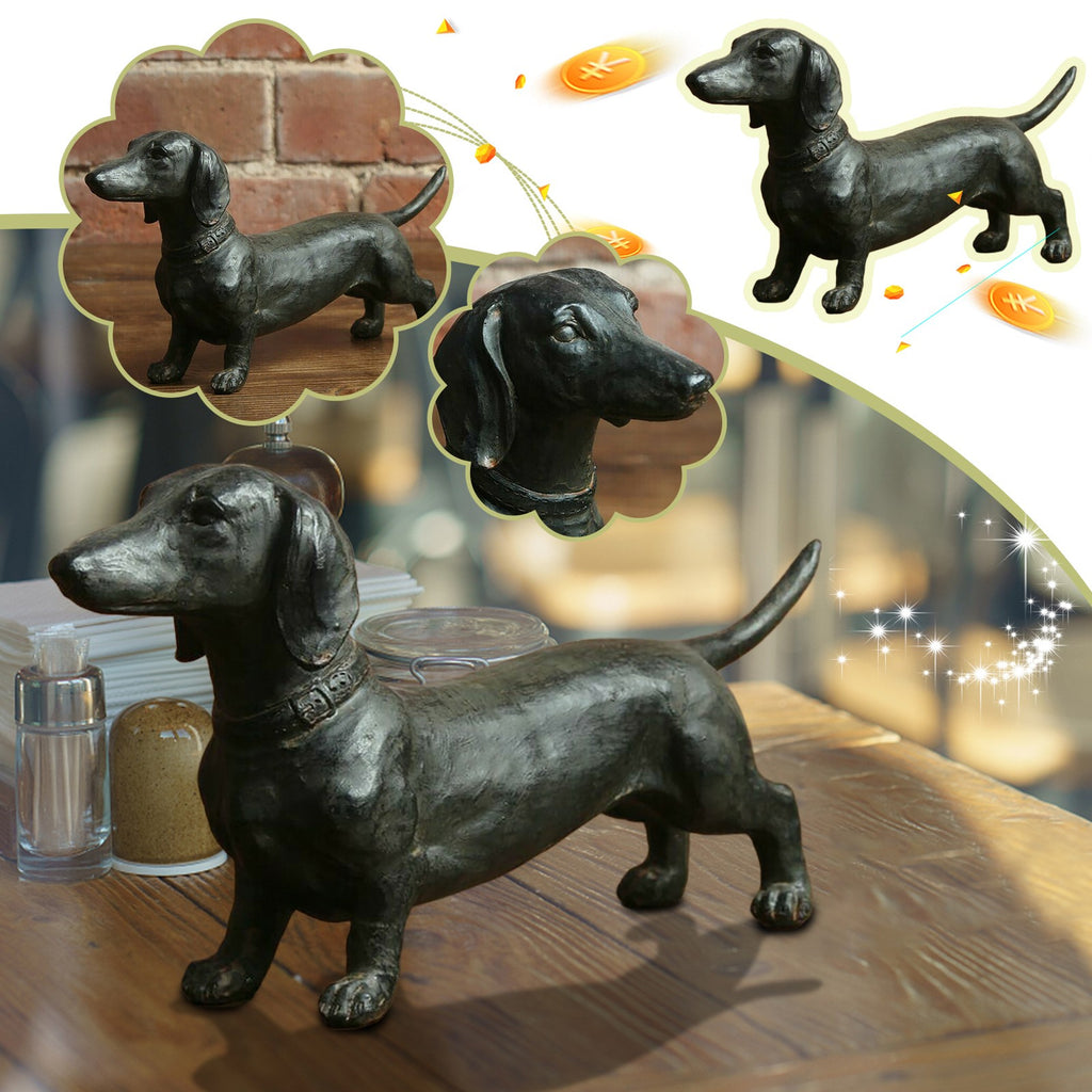 Dachshund Statue Garden Decor-Yard Lawn Resin Dog Sculpture 🇨🇳