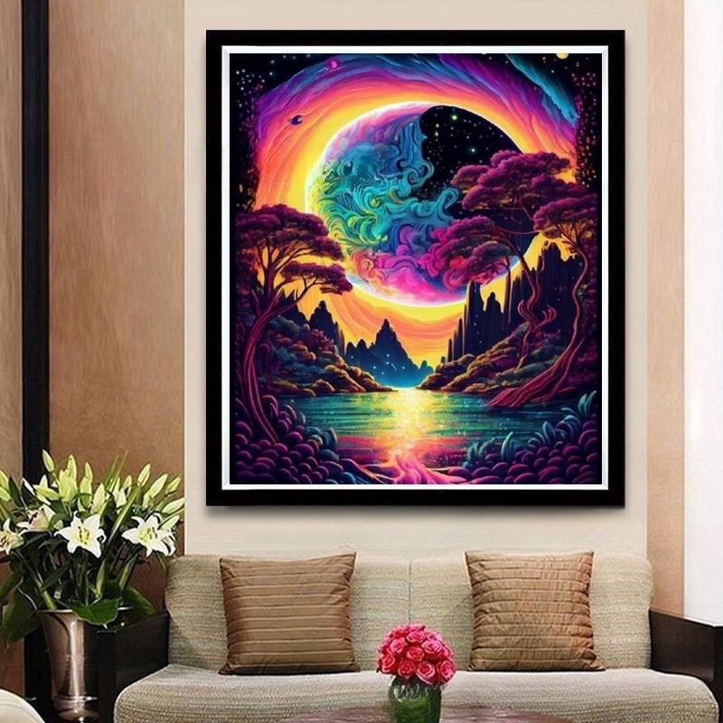 Diy Full Diamond Cross Stitch Living Room Decorative Painting 🇨🇳