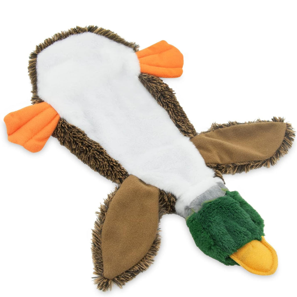 Best Pet Supplies 2-in-1 Stuffless Squeaky Dog Toys With Soft, Durable Fabric For Small, Medium, And Large Pets, No Stuffing For Indoor Play, Supports Active Biting And Play - 1Wild Duck 🇨🇳