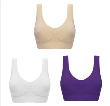 Women Yoga Tank Tops  Sports Bra Workout Fitness Running Crop Top 🇨🇳