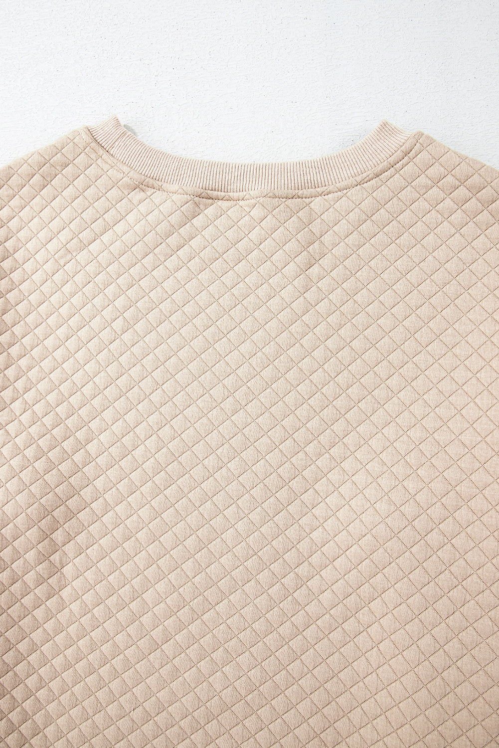 Parchment Solid Color Quilted Long Sleeve Top and Shorts Set 🇺🇸