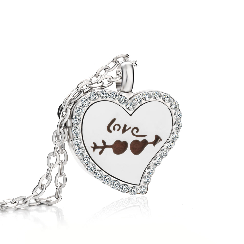 Jewelry Heart Fragrance Essential Oil Diffuser Necklace 🇨🇳