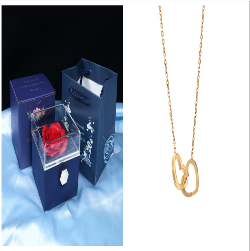 Rotating Soap Flower Rose Gift Box Creative Rotating Rose Jewelry Packaging Box 🇨🇳