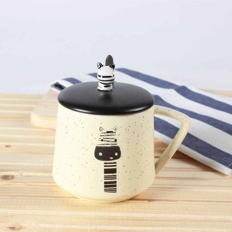 Creative Cartoon Ceramic Cup Hand Drawn Cute Giraffe 🇨🇳