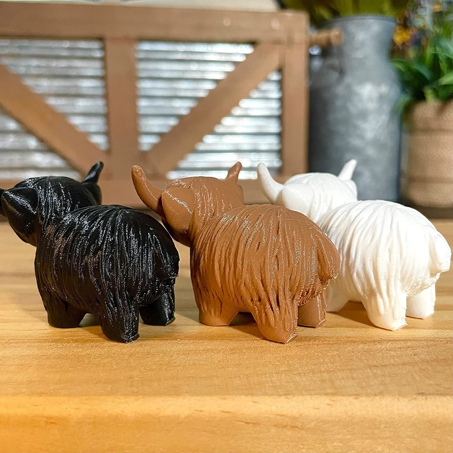 Creative Home Animal Highland Cow Ornaments Decorations 🇨🇳