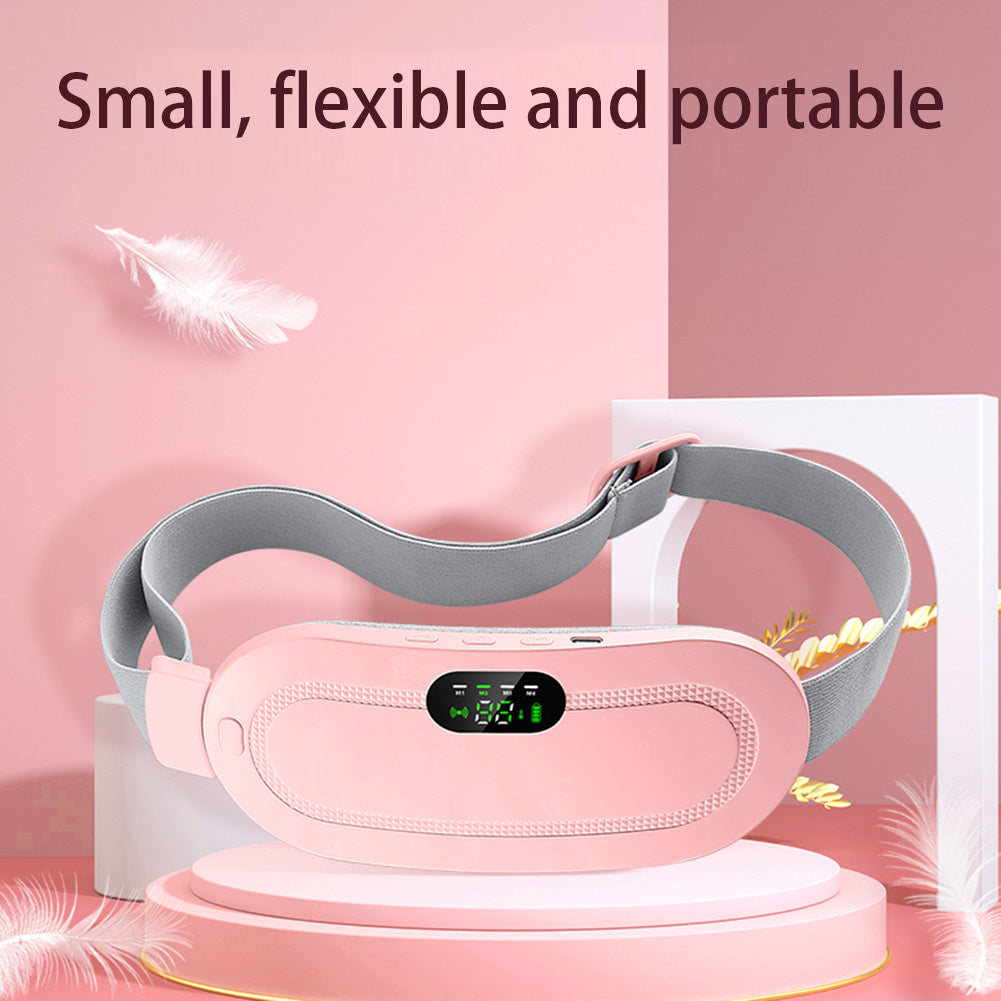 Menstrual Heating Pad Smart Warm Belt Relief Waist Pain Cramps Vibrating Abdominal Massager Electric Waist Belt Device 🇨🇳