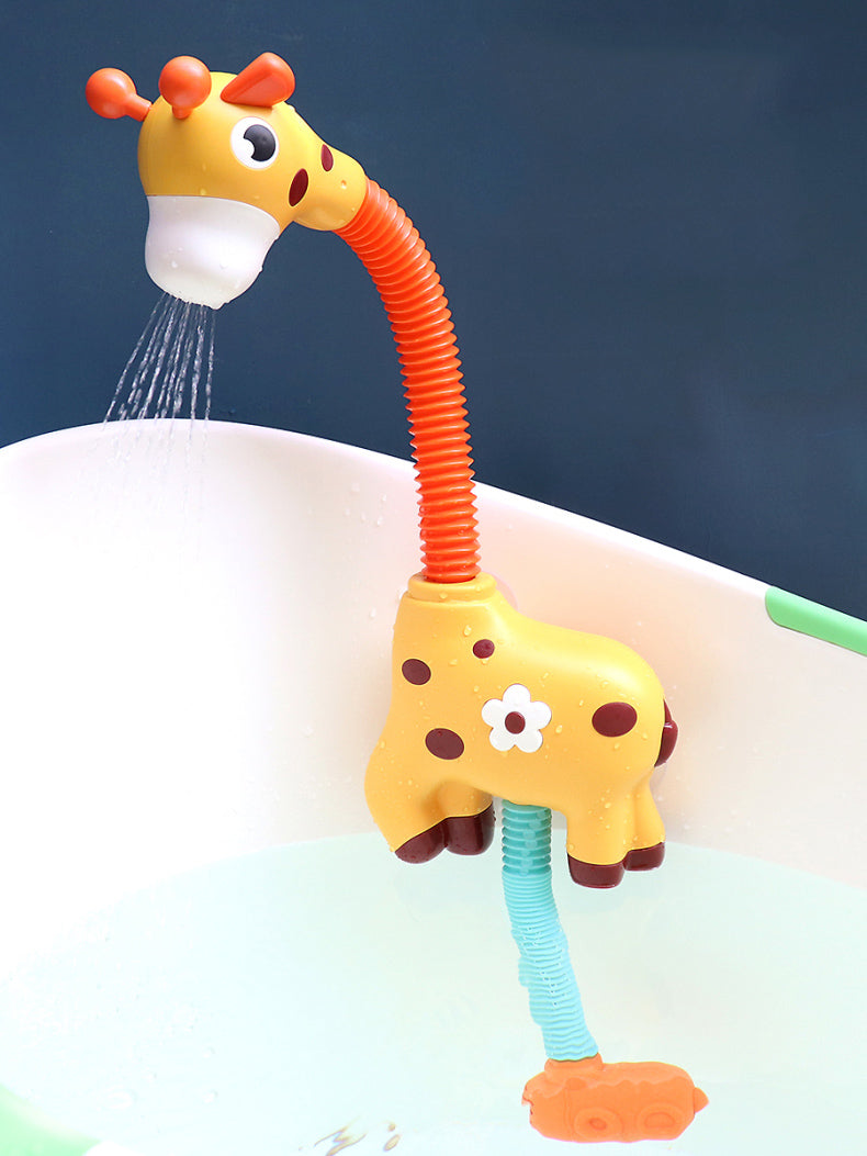 Children Bath Toy Electric Cartoon Giraffe Shower Baby Spray Bathtub Toys Educational Play Game Beach Toys 🇨🇳