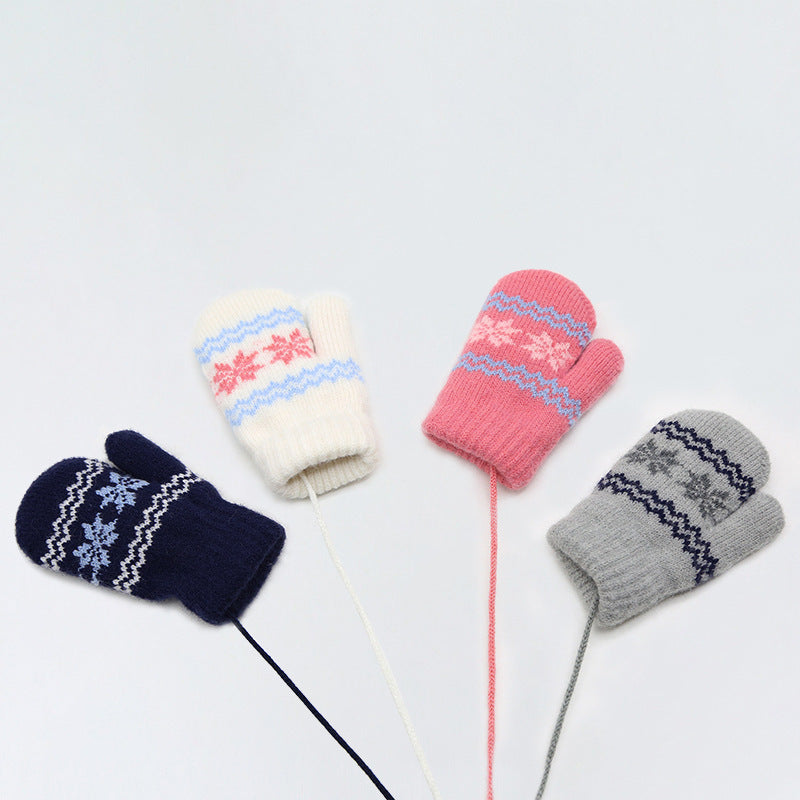 Children's Alpaca Thick Warm Halter Gloves 🇨🇳