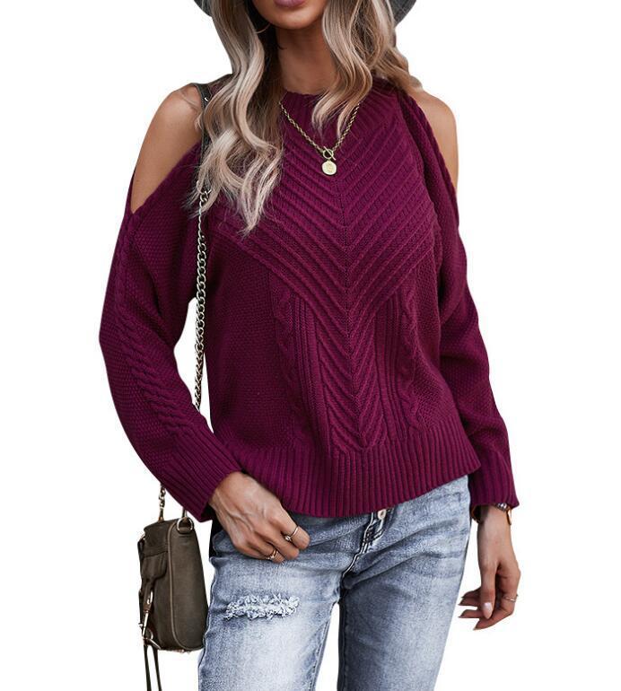 Autumn And Winter New Off-shoulder Sweater Ladies 🇨🇳