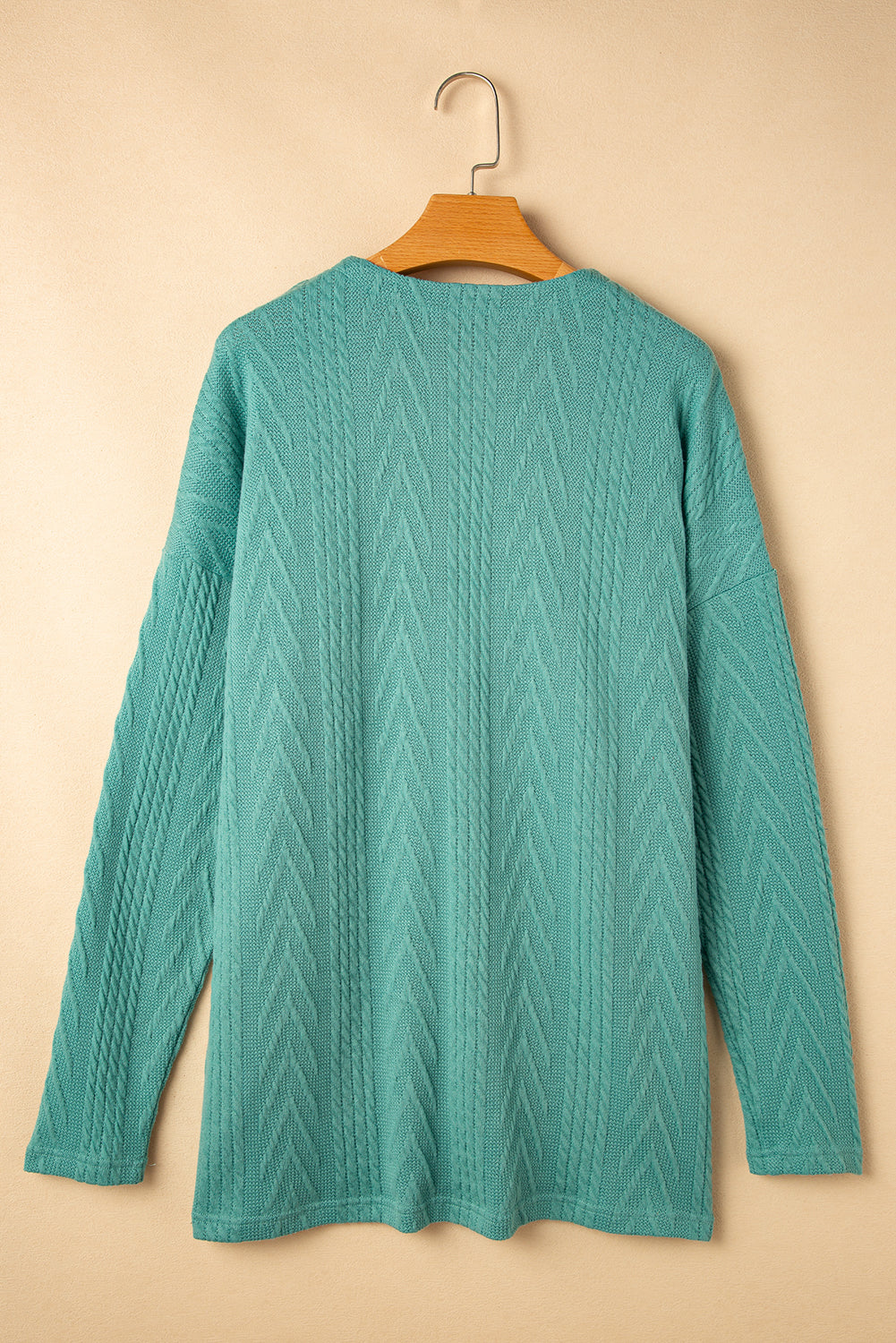 Canton Solid Textured Open Front Cardigan with Pocket 🇨🇳