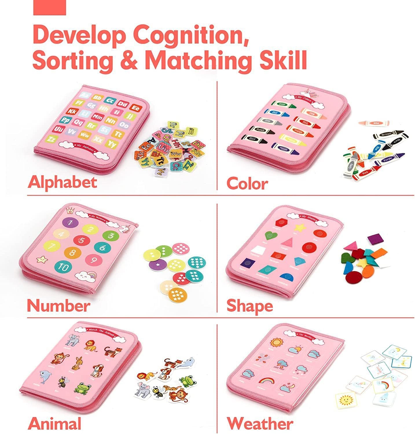 Children's Learning Board Early Education Toys Life Common Sense Dressing Lace-up Felt Bag Toddler Felt Busy Board 🇨🇳