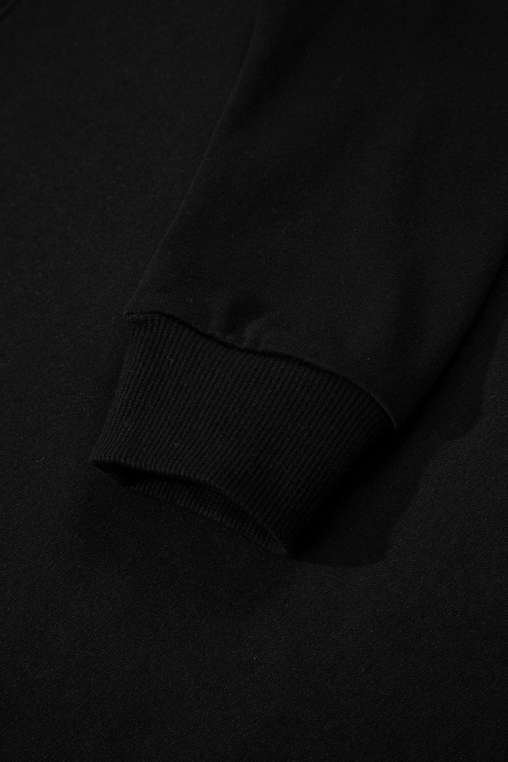 Black Varsity Striped Sleeve Drop Shoulder Sweatshirt and Short Set 🇺🇲