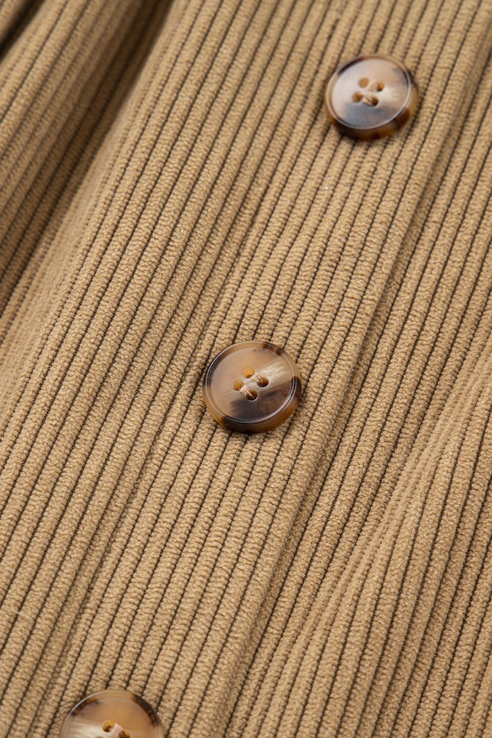 Camel Corduroy Buttoned Front Faux Pockets Mini Skirt 🇺🇸