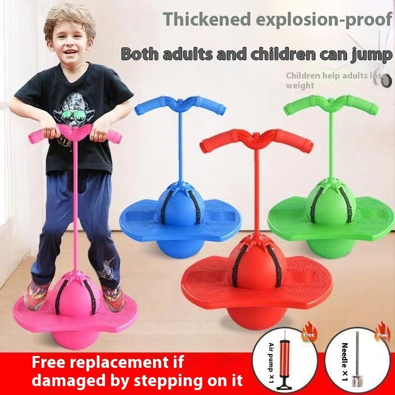 Jumping Ball Children's Bouncing Ball Adult Balance Fitness Elastic Ball Toys Kids Bouncing Ball 🇨🇳