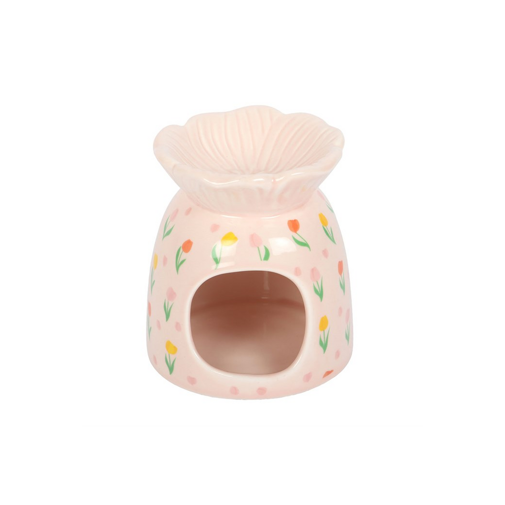 Tulip Print Oil Burner and Wax Warmer 🇬🇧