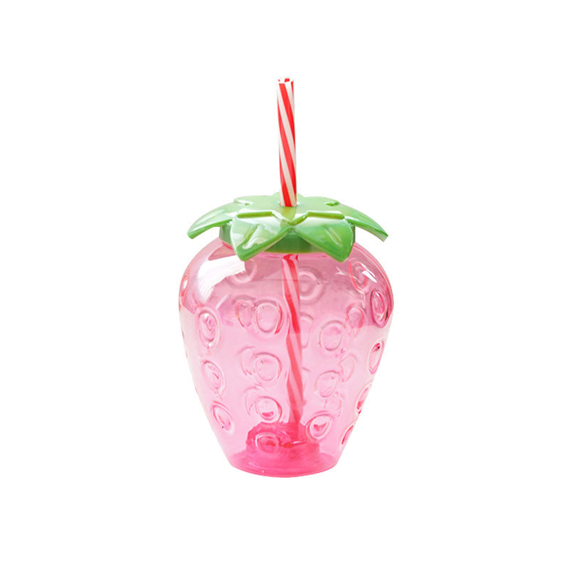 500ml Kawaii Strawberry Water Bottle Cute Straw Water Bottle 🇨🇳