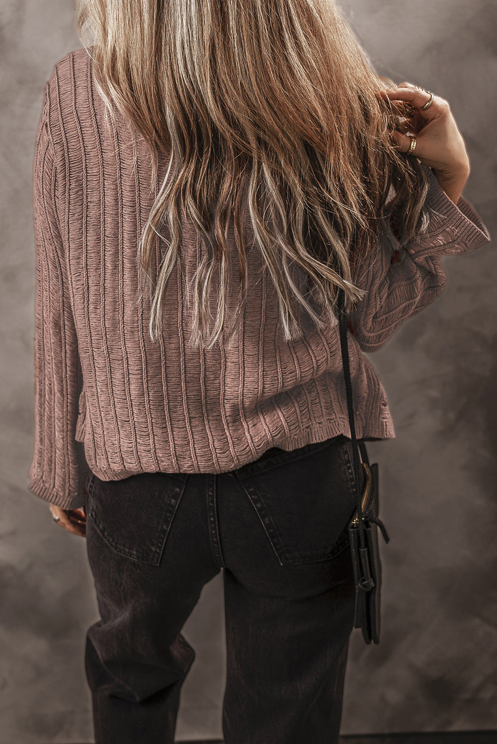 Goat Cut Out Textured Knit Buttoned Cardigan 🇨🇳